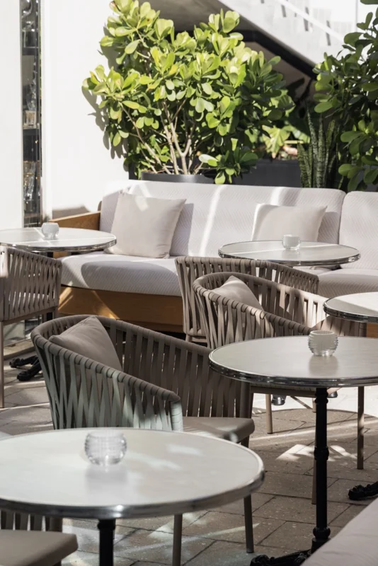 Outdoor dining terrace