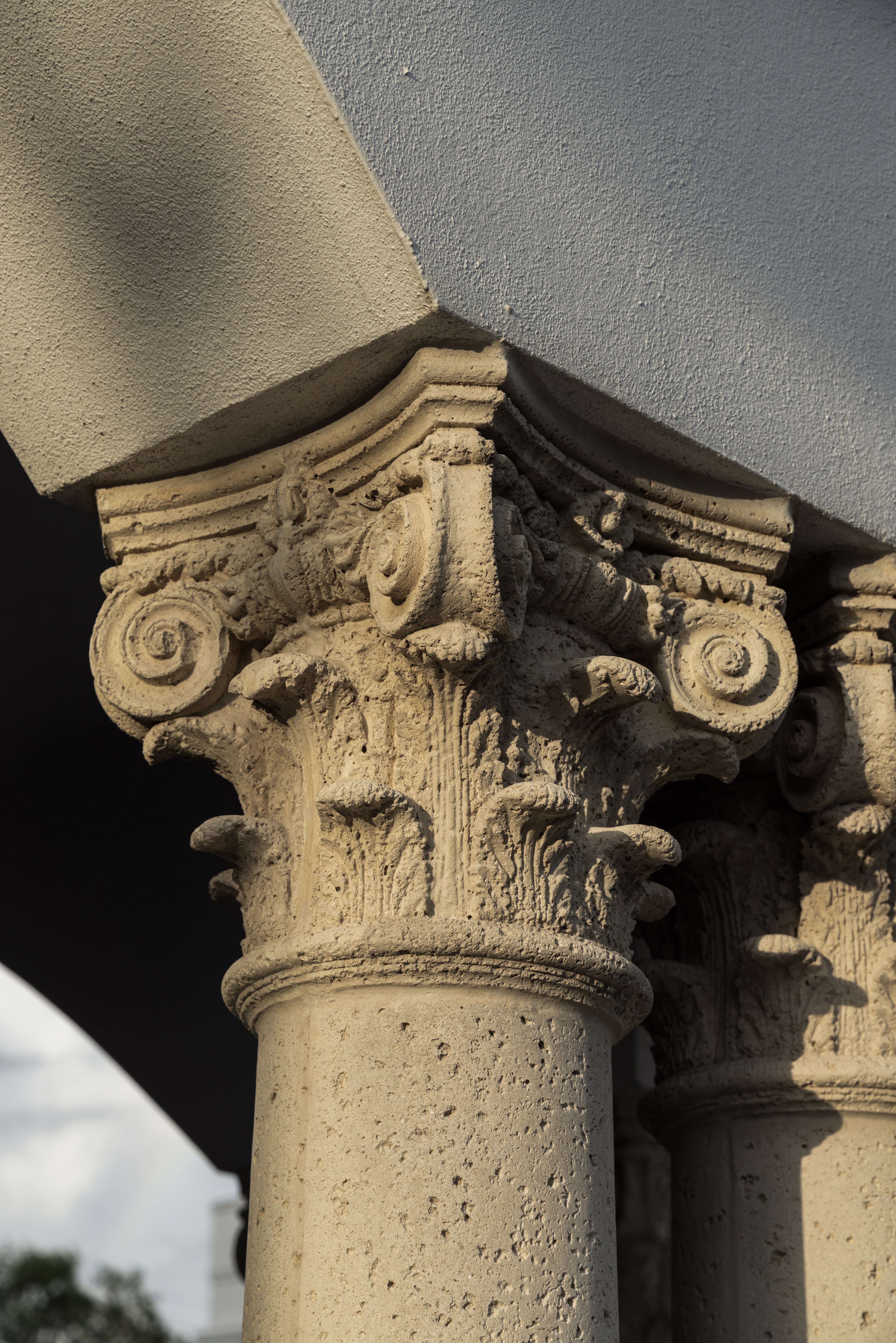 Architectural column detail