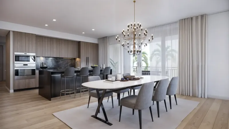 Kitchen with Italian cabinetry