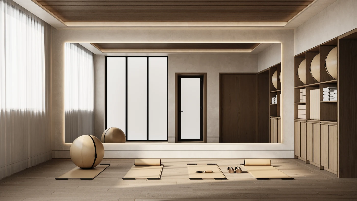 Fitness and stretching studio