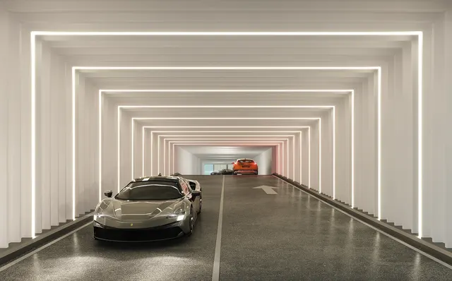 Secured private garage