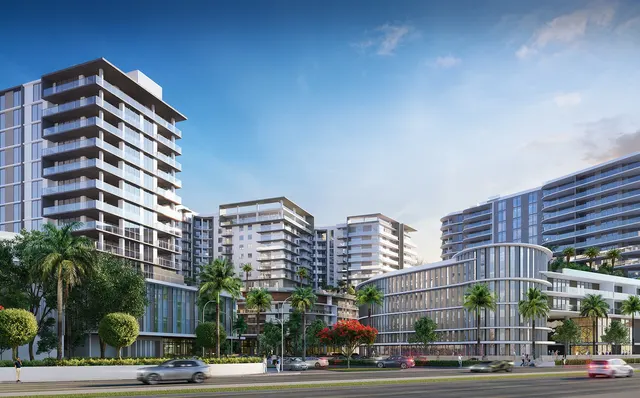 Landscaped residential gateway