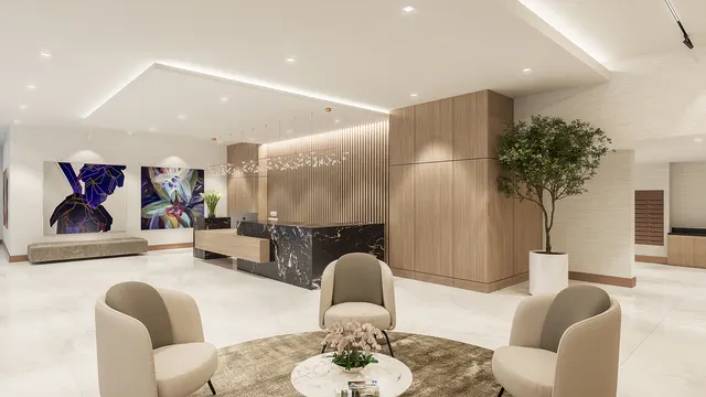 Owners' lounge seating area